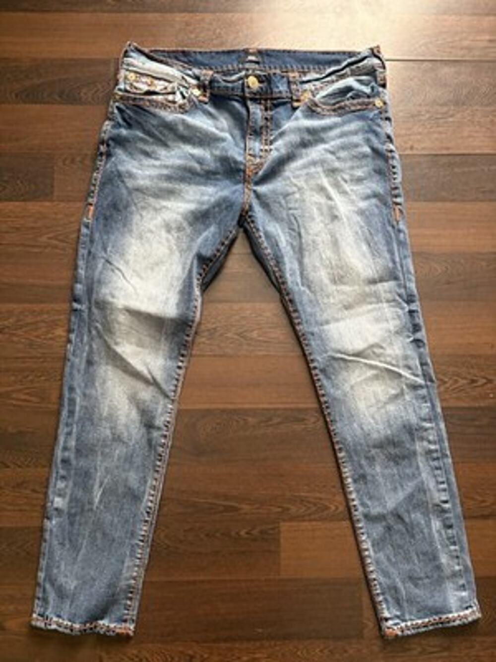 True Religion Rocco Super T Skinny Jeans Size 40 Rare